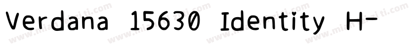 Verdana 15630 Identity H字体转换